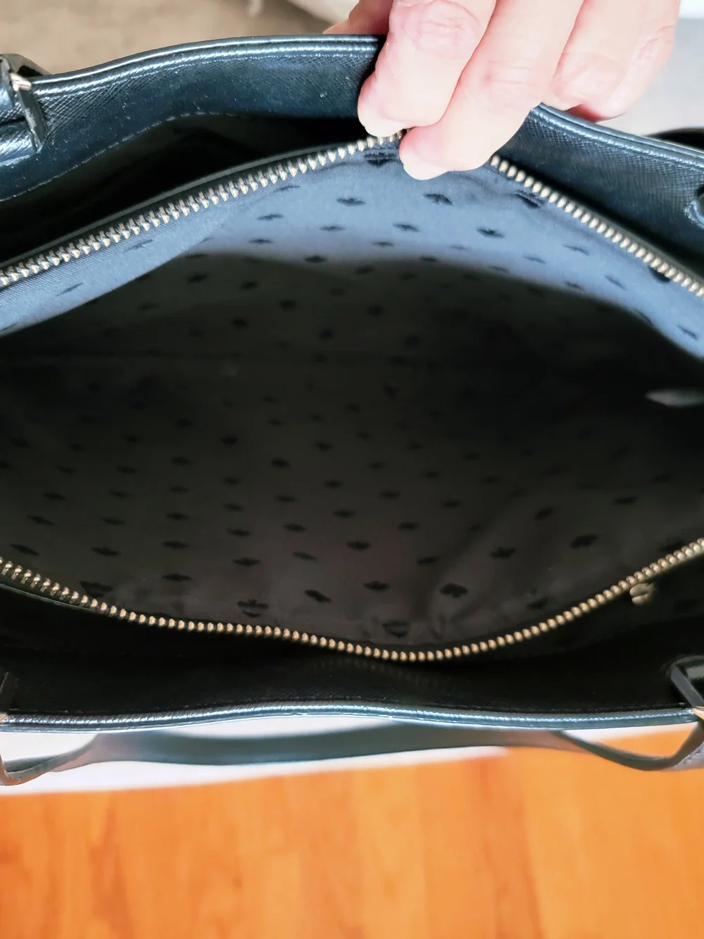 Kate Spade Staci Large Laptop Tote Leather Bag Black - Meticulously Maintained